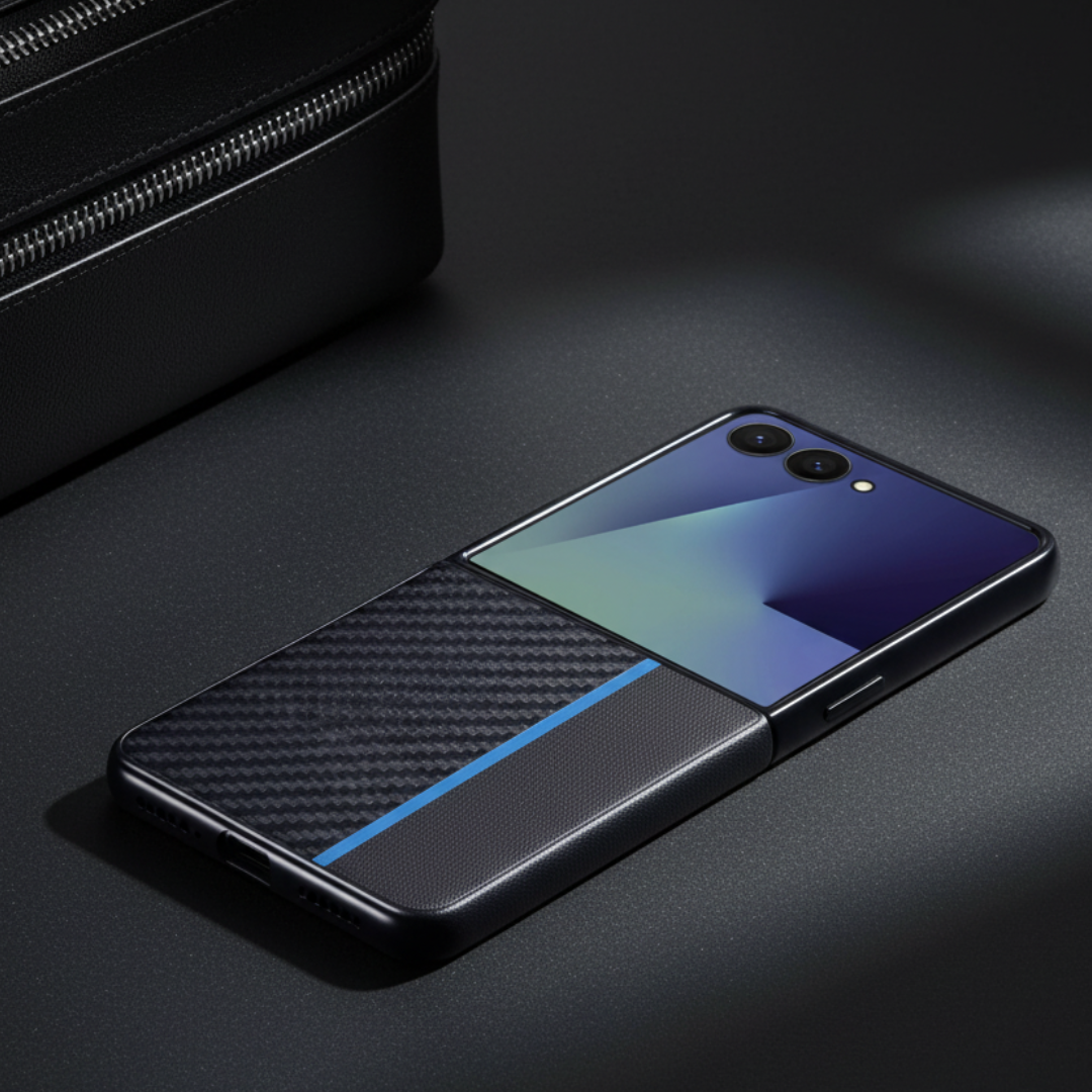 Carbon Blue Silicone case for Samsung Galaxy Z FLIP 7