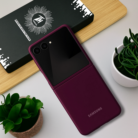 Dark Pink Original Silicone case for Samsung Galaxy Z FLIP 7