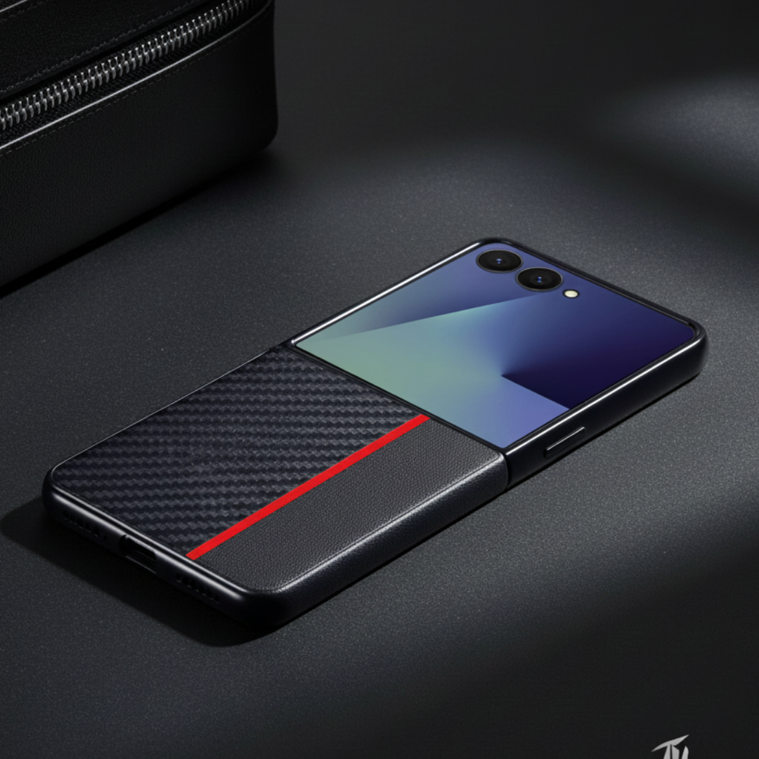 Carbon Red Silicone case for Samsung Galaxy Z FLIP 7