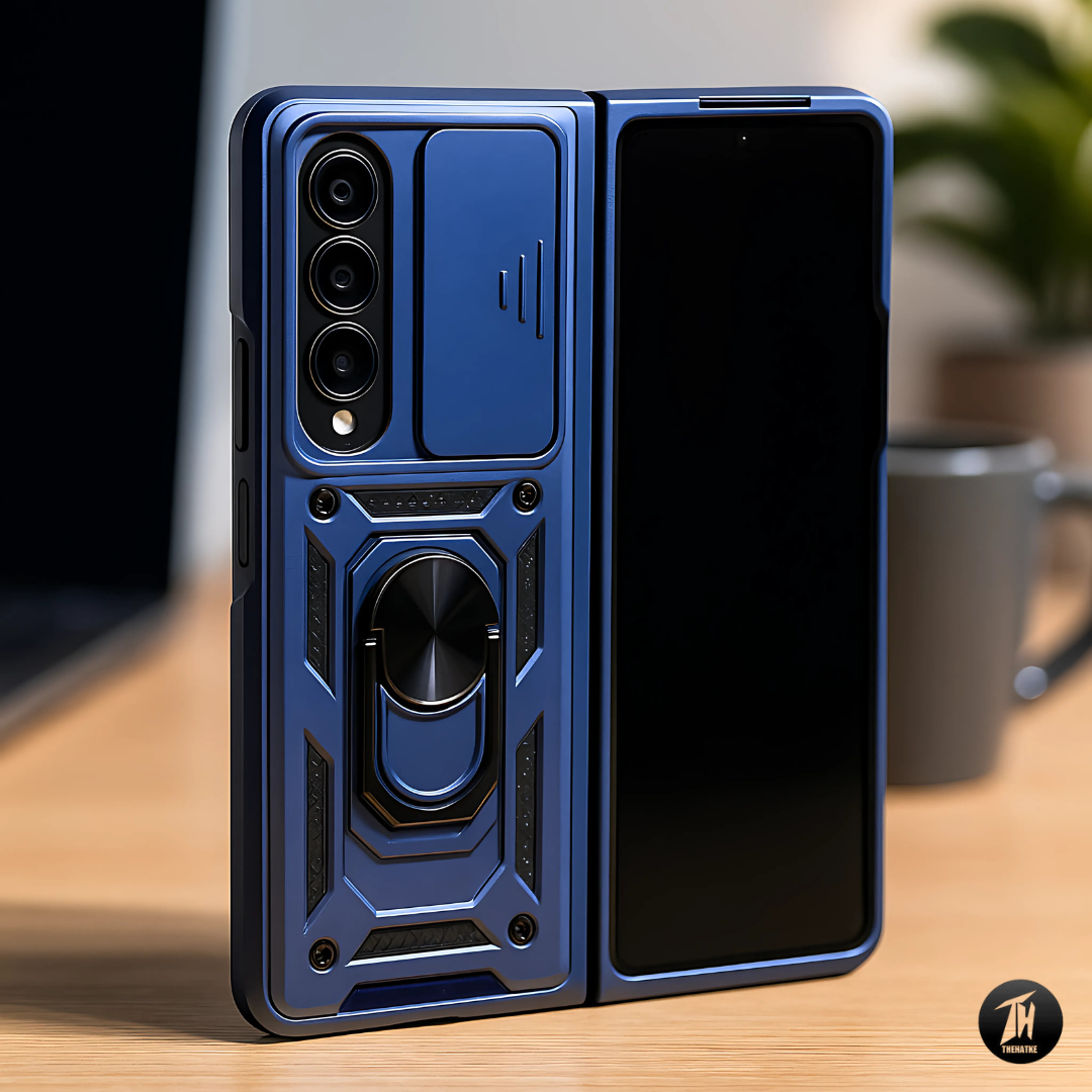 TitanArmor Blue Silicone case for Samsung Z Fold 4 5G