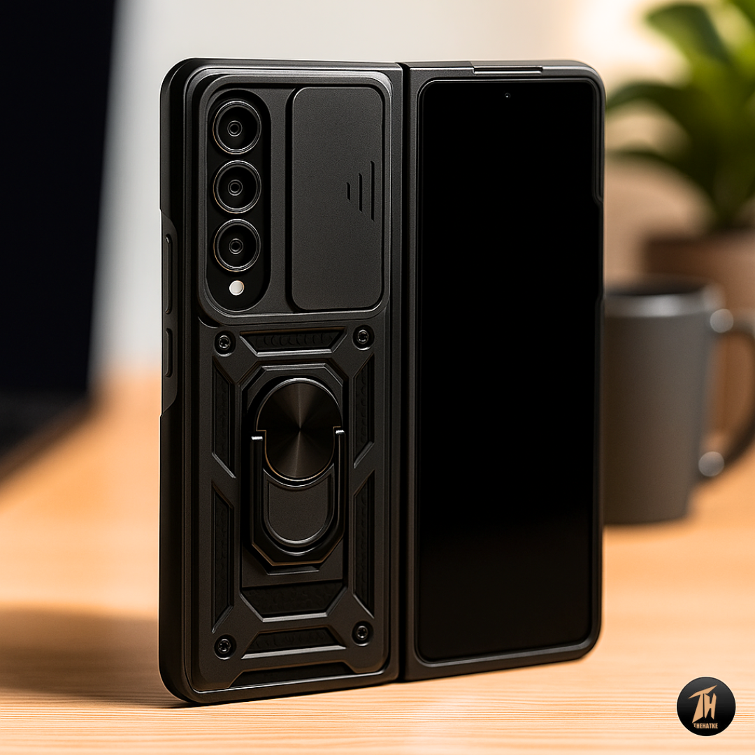 TitanArmor Black Silicone case for Samsung Z Fold 4 5G