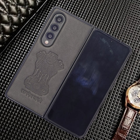 Ashoka Grey Leather Case for Samsung Galaxy Z Fold 3