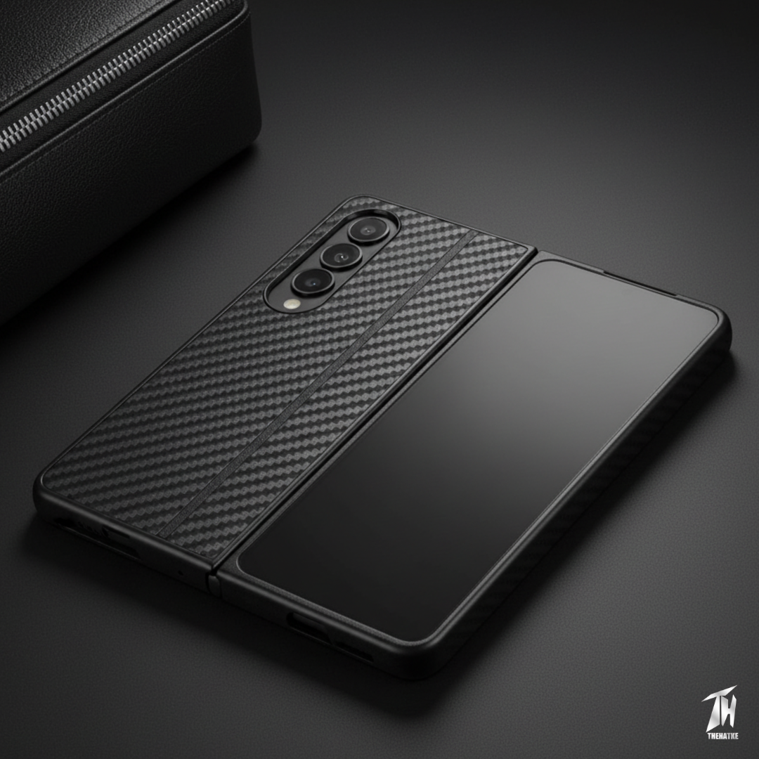 Carbon Black Silicone case for Samsung Galaxy Z FOLD 3