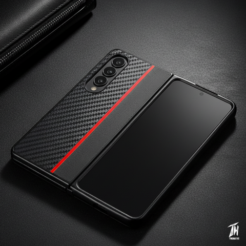 Carbon Red Silicone case for Samsung Galaxy Z FOLD 4