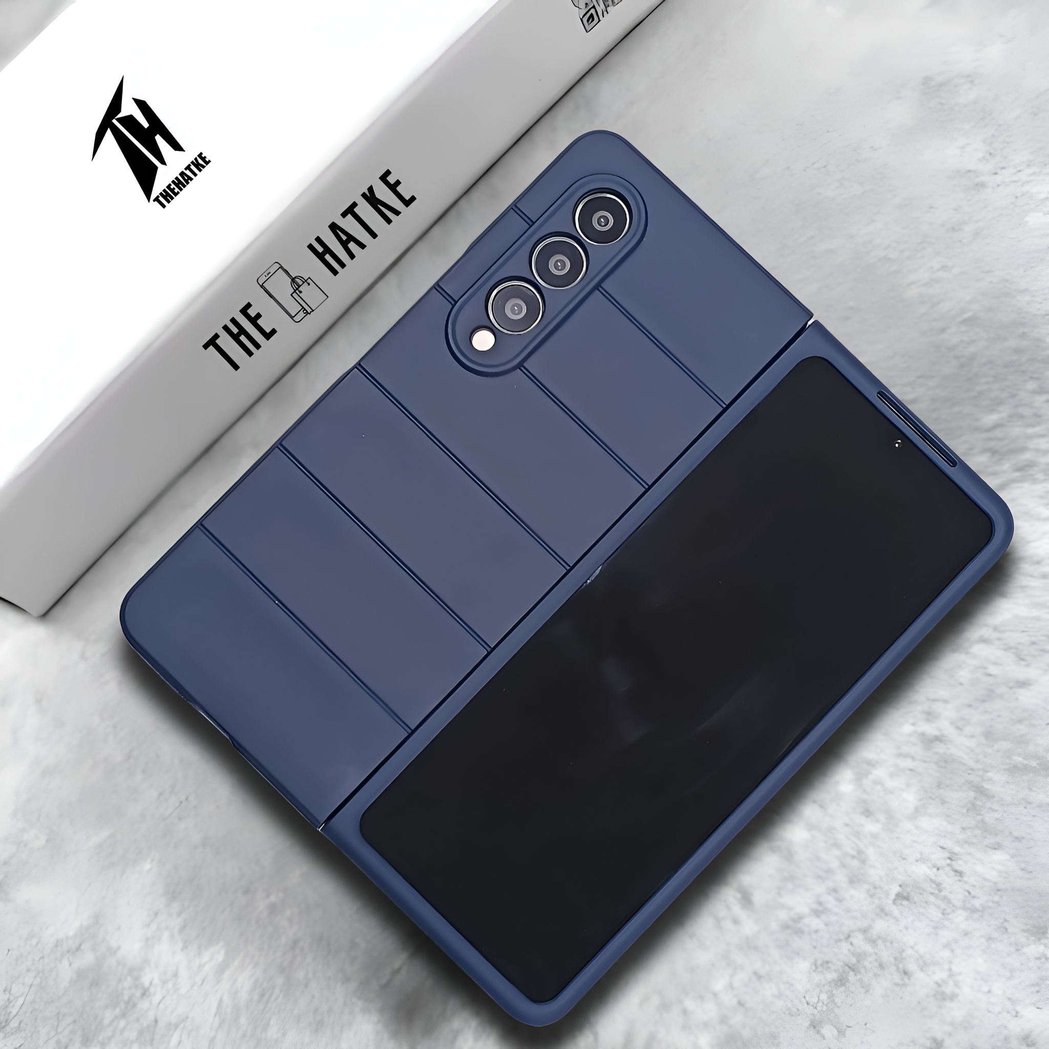 Dark Blue Wave Case for Samsung Galaxy Z FOLD 3