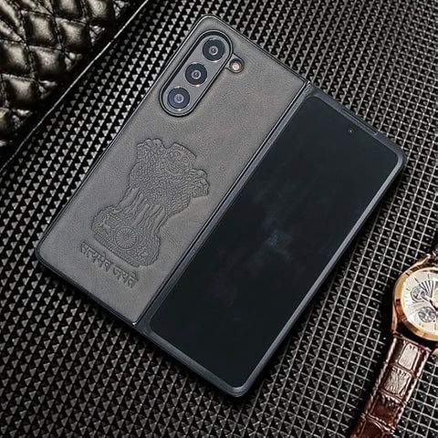 Ashoka Grey Leather Case for Samsung Galaxy Z Fold 5