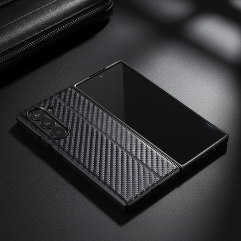 Carbon Black Silicone case for Samsung Galaxy Z FOLD 5