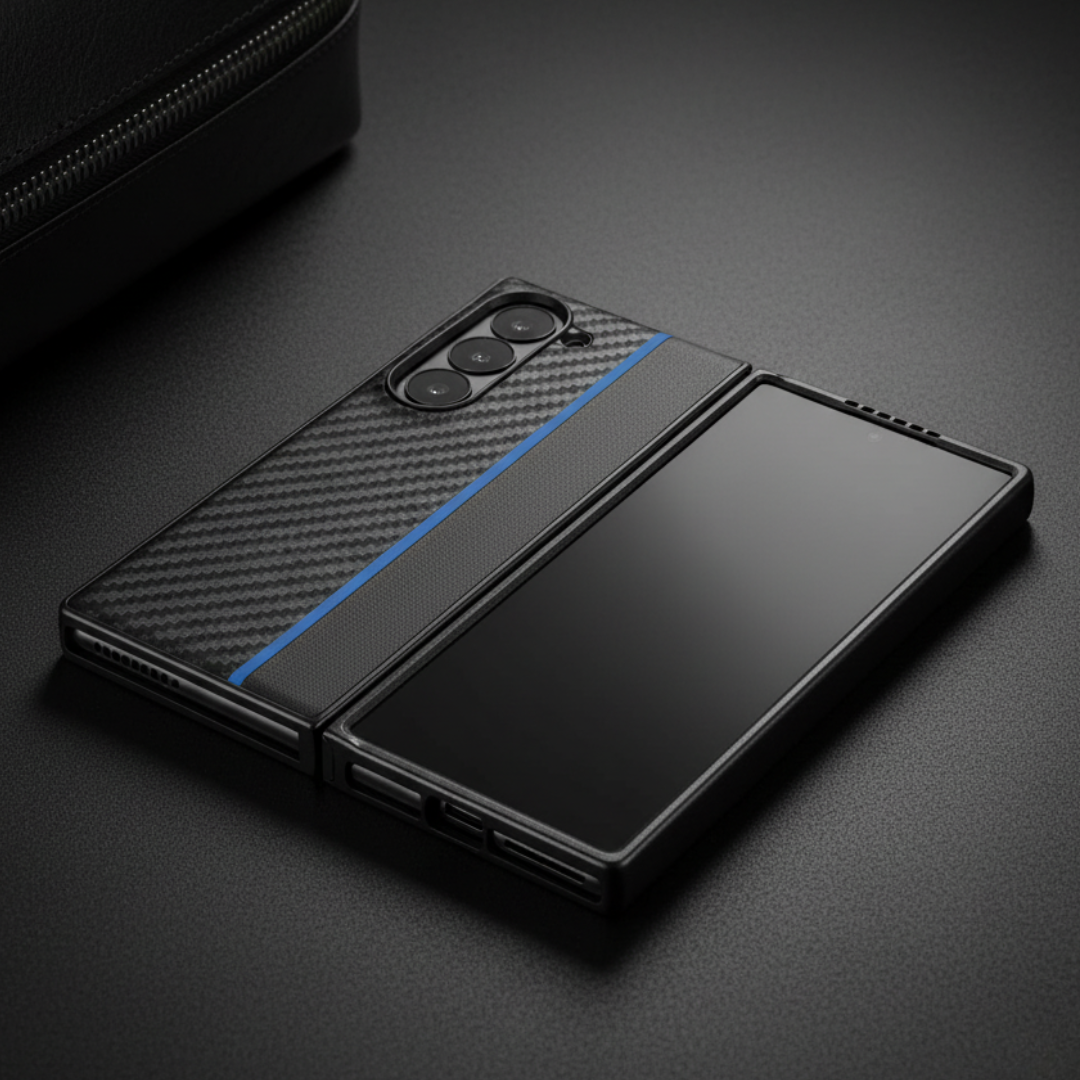 Carbon Blue Silicone case for Samsung Galaxy Z FOLD 7