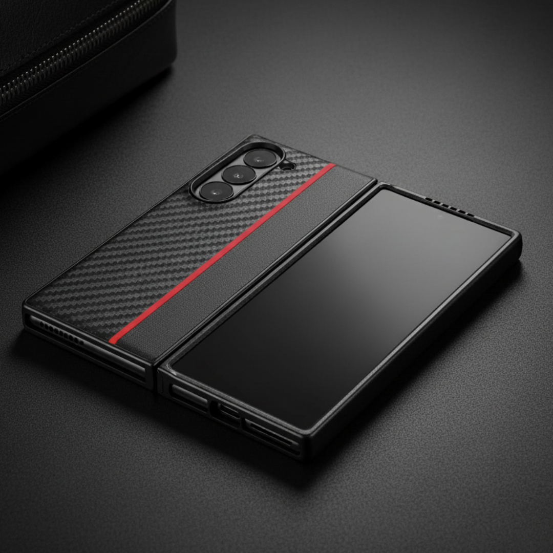 Carbon Red Silicone case for Samsung Galaxy Z FOLD 7