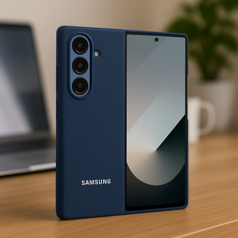 Dark Blue Original Silicone case for Samsung Z Fold 7 5G