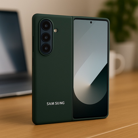 Dark Green Original Silicone case for Samsung Z Fold 7 5G