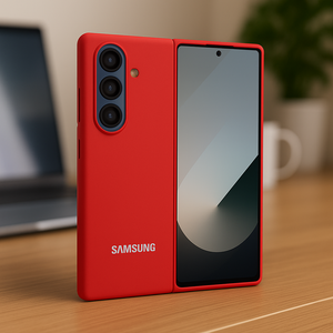 Red Original Silicone case for Samsung Z Fold 7 5G