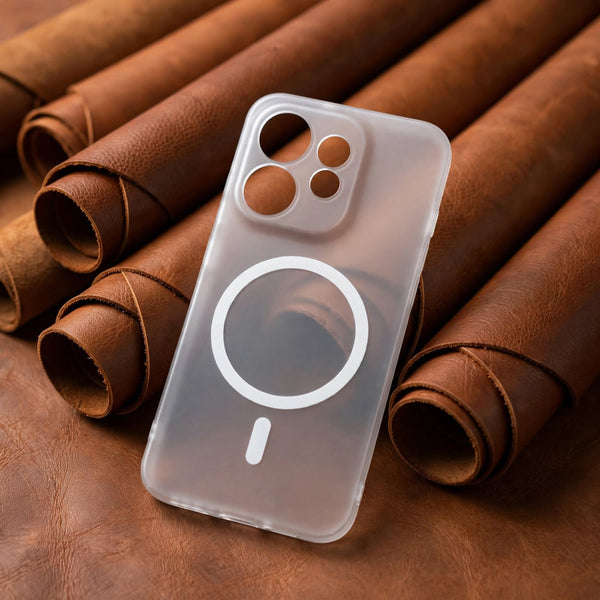 White Paper Matte Magsafe Case for Oppo Reno 16