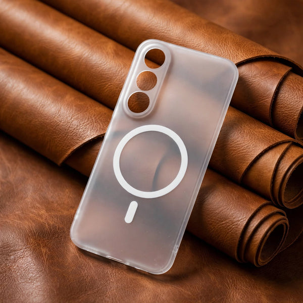 White Paper Matte Magsafe Case for Vivo V70 Fe