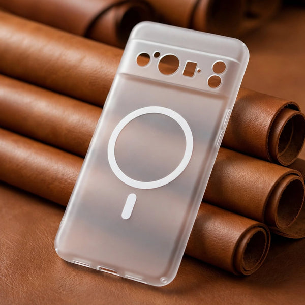 White Paper Matte Magsafe Case for Google Pixel 8 Pro