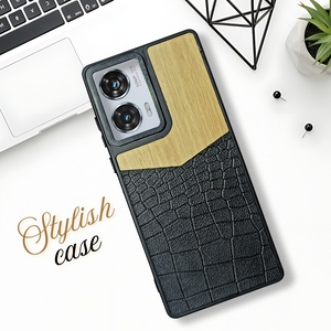 WoodTouch Cream Case for Motorola Edge 50 Fusion