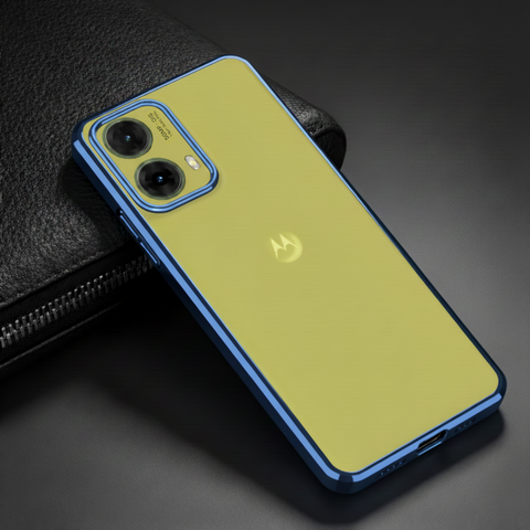 EW Blue Transparent case for Motorola G85