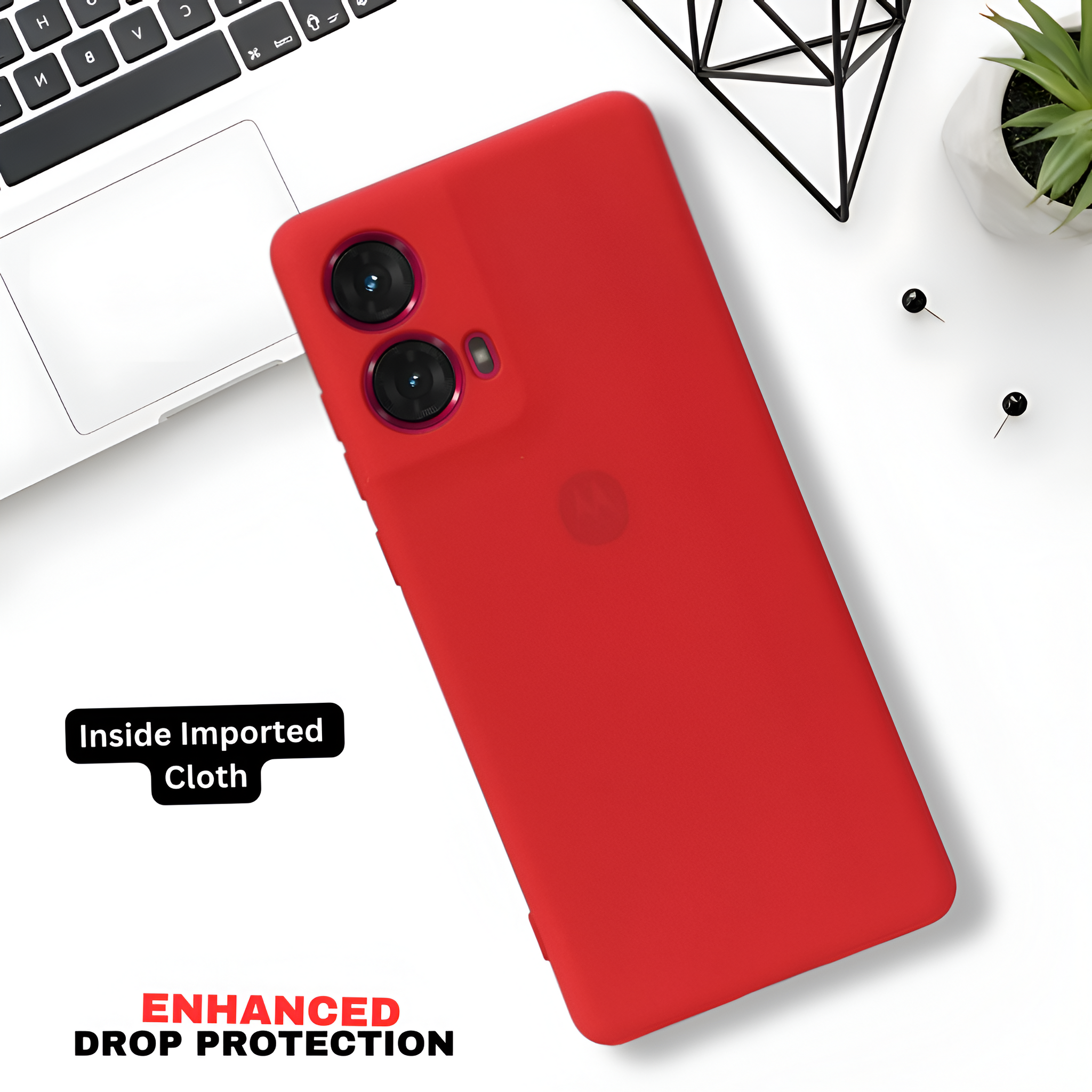 Red Camera Original Silicone case for Motorola G85