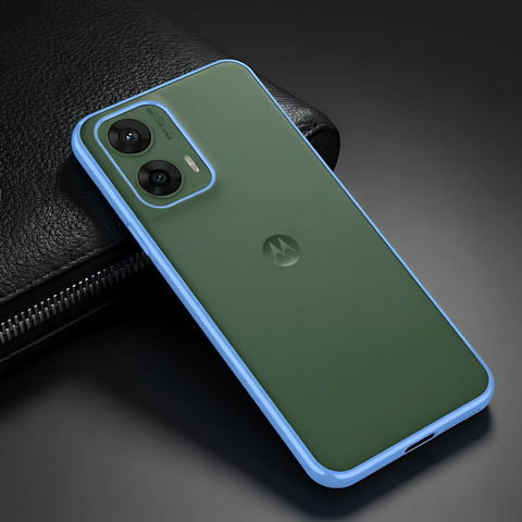 EW Blue Transparent case for Motorola G96