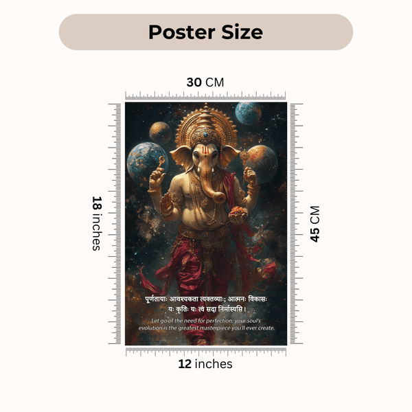 Ganesh Ji Combo Poster ( Set of 6 Posters ) - The Hatke