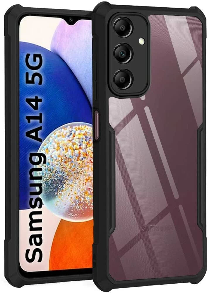 Hybrid Shockproof silicone protective transparent Case for Samsung A14