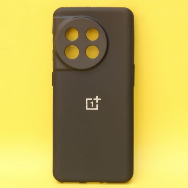 Gingle Black Silicone Case for Oneplus 11R - The Hatke