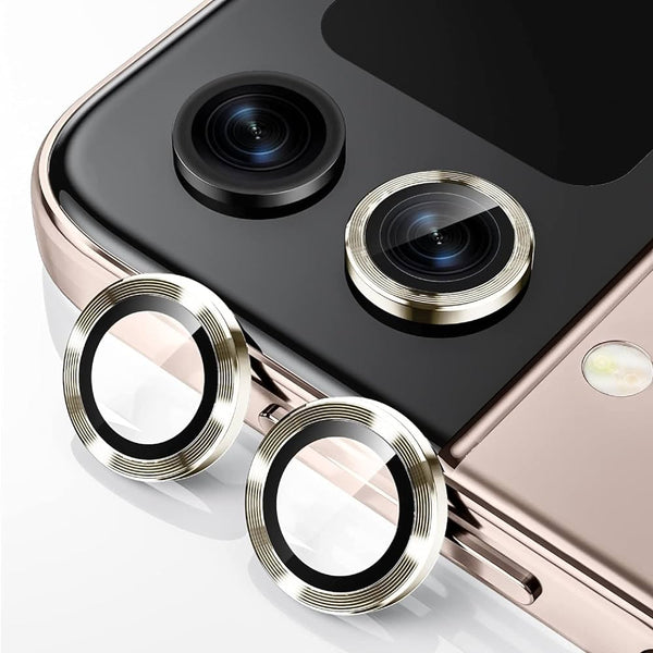 Gold Metallic camera ring lens guard for Samsung Galaxy Z Flip 5 - The Hatke