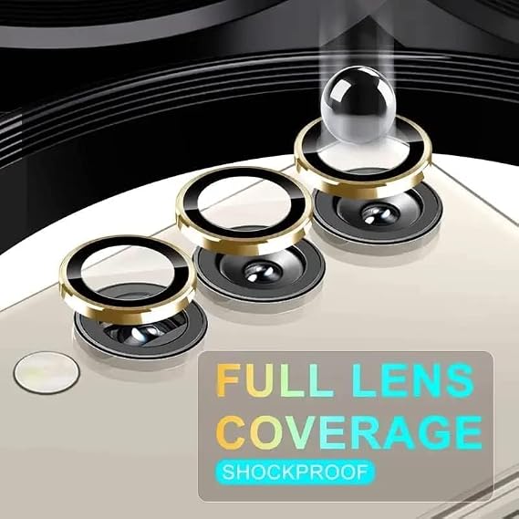 Gold Metallic camera ring lens guard for Samsung Galaxy Z Fold 6 - The Hatke