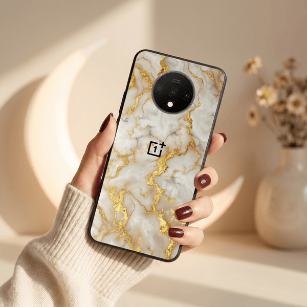 Gold Vein Glory MB Case for Oneplus 7T - The Hatke