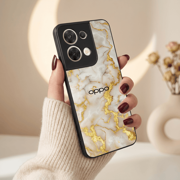 Gold Vein Glory MB Case for Oppo Reno 8 - The Hatke