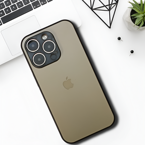 Golden Matte Fiber Silicone case for Apple iphone 14 Pro Max