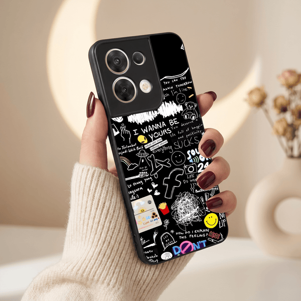 Graffiti MB Case for Oppo Reno 8 - The Hatke