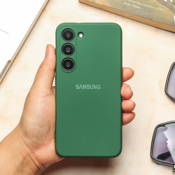 Green Camera Original Silicone case for Samsung S21 FE - The Hatke