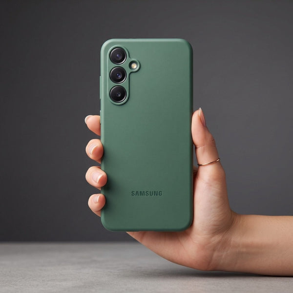 Green Camera Original Silicone case for Samsung S23 Plus - The Hatke