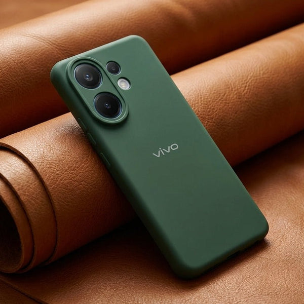 Green Camera Original Silicone case for Vivo V60 - The Hatke