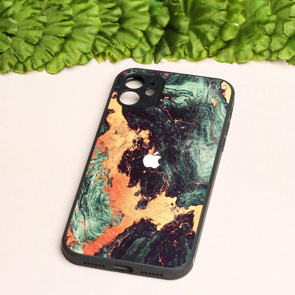 Green Golden elegance marble MB Case for Apple Iphone 11 - The Hatke