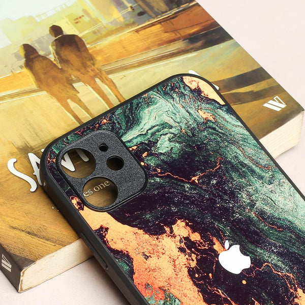 Green Golden elegance marble MB Case for Apple Iphone 11 - The Hatke