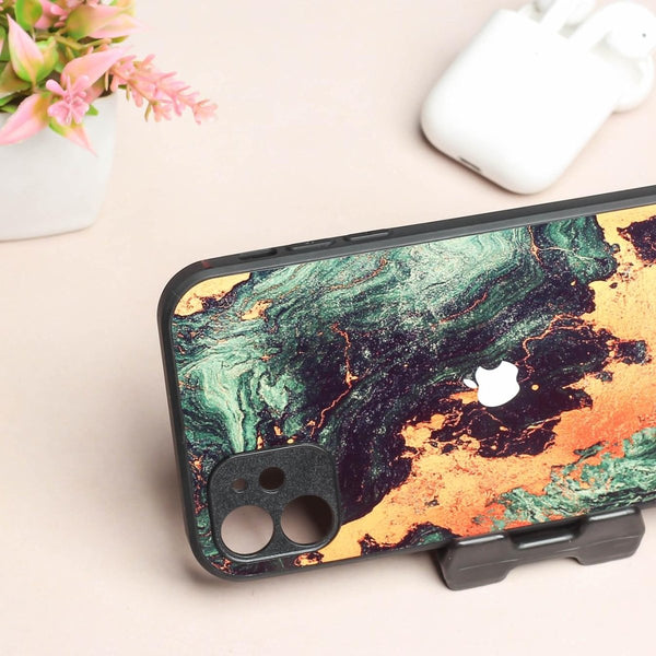 Green Golden elegance marble MB Case for Apple Iphone 11 - The Hatke