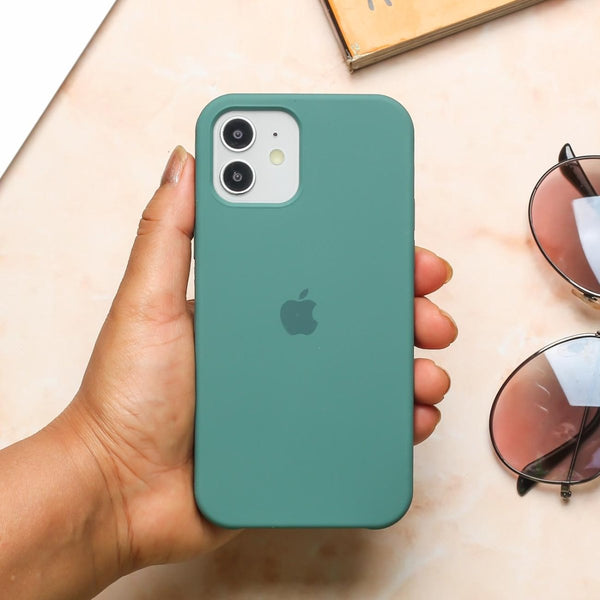 Green Original Silicone case for Apple iphone 11 - The Hatke