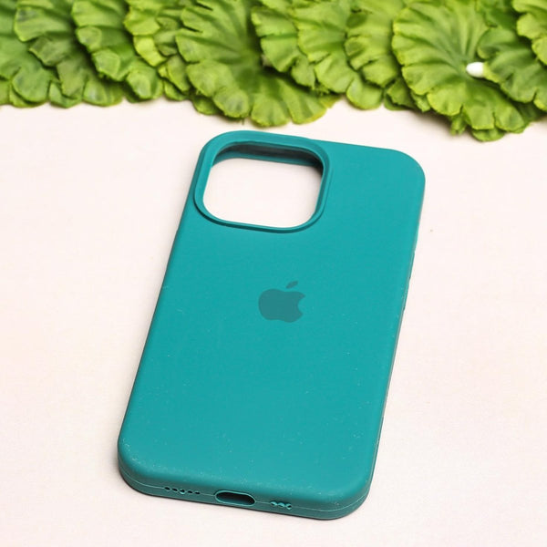 Green Original Silicone case for Apple iphone 13 Pro Max - The Hatke