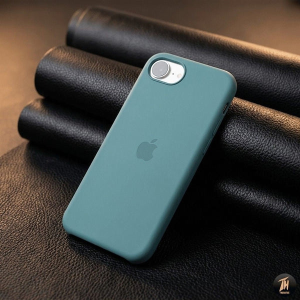 Green Original Silicone case for Apple iphone 16e - The Hatke