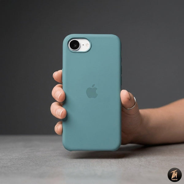 Green Original Silicone case for Apple iphone 16e - The Hatke