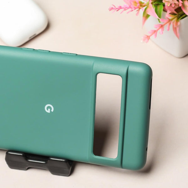 Green Original Silicone case for Google Pixel 8 - The Hatke