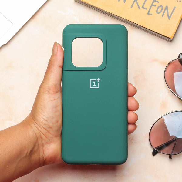 Green Original Silicone case for Oneplus 10T - The Hatke