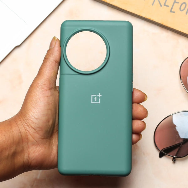 Green Original Silicone case for Oneplus 11R - The Hatke