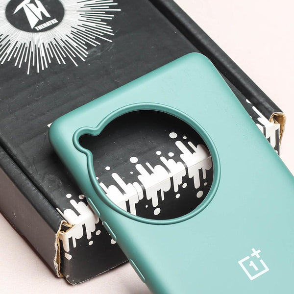Green Original Silicone case for Oneplus 12R - The Hatke