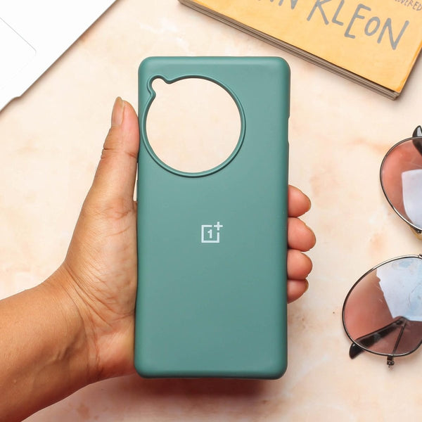 Green Original Silicone case for Oneplus 12R - The Hatke