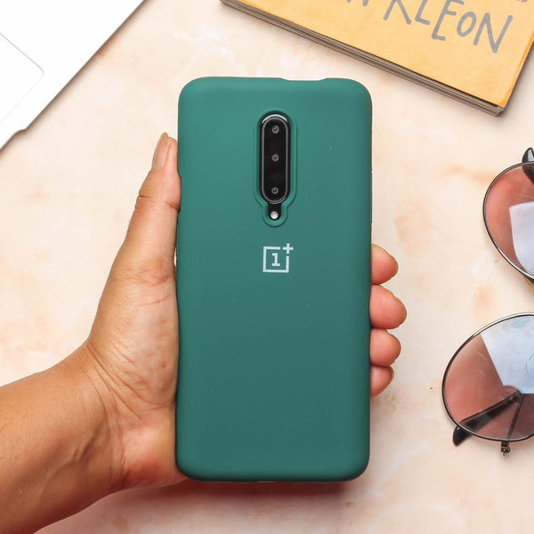 Green Original Silicone case for Oneplus 7 Pro - The Hatke