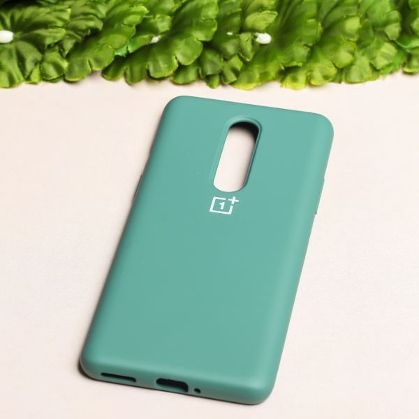 Green Original Silicone case for Oneplus 8 - The Hatke