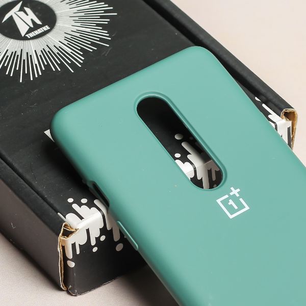 Green Original Silicone case for Oneplus 8 - The Hatke